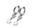 Oorringen Chique met Sterretje Zilver JE017S-0